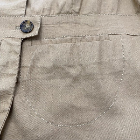 Banana Republic jacket womens 14 beachy neutral linen blend babydoll empire y2k - Picture 7 of 14